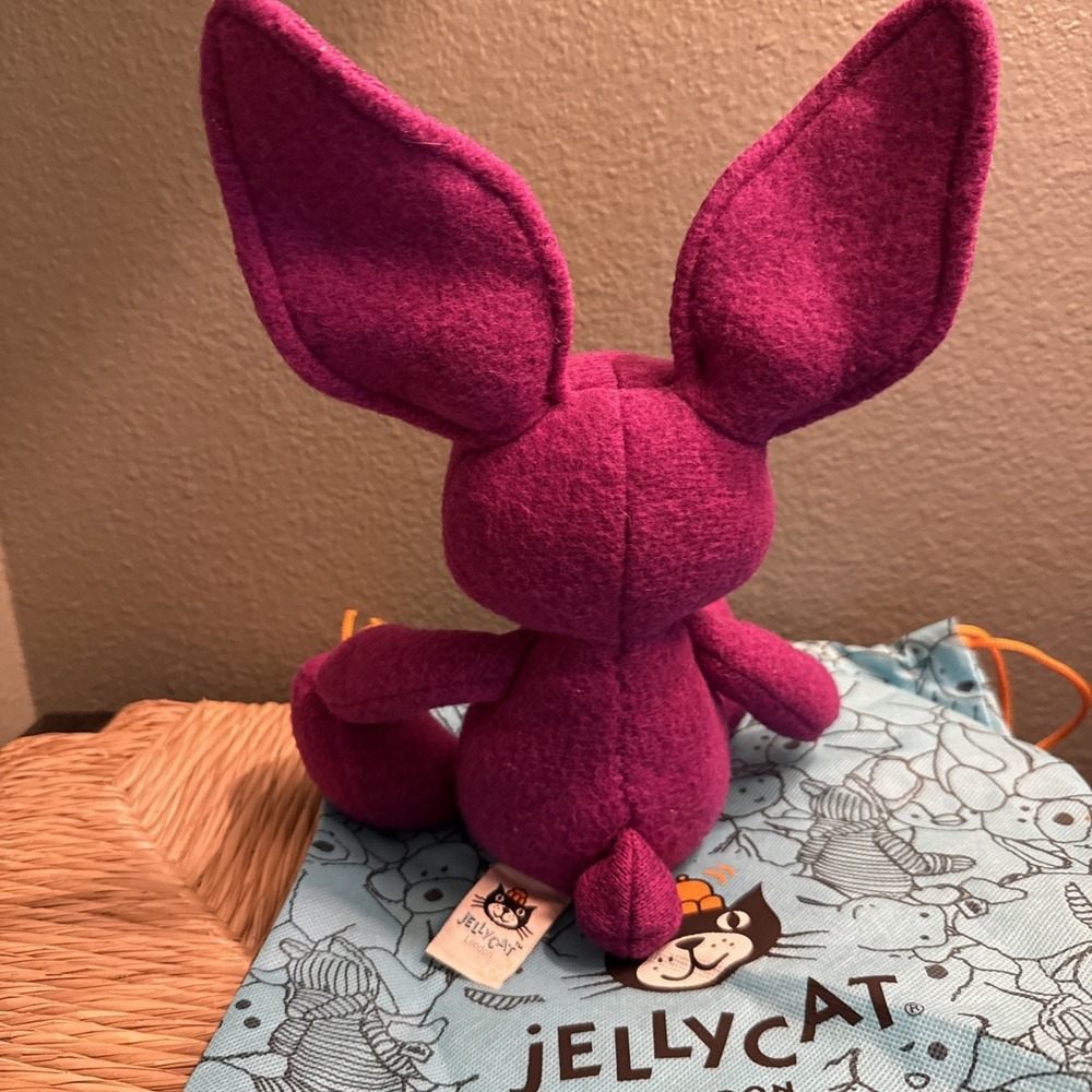Jellycat Purple Vivi Bunny Plush - Rare & Retired Collection with Jellycat bag - Picture 13 of 13